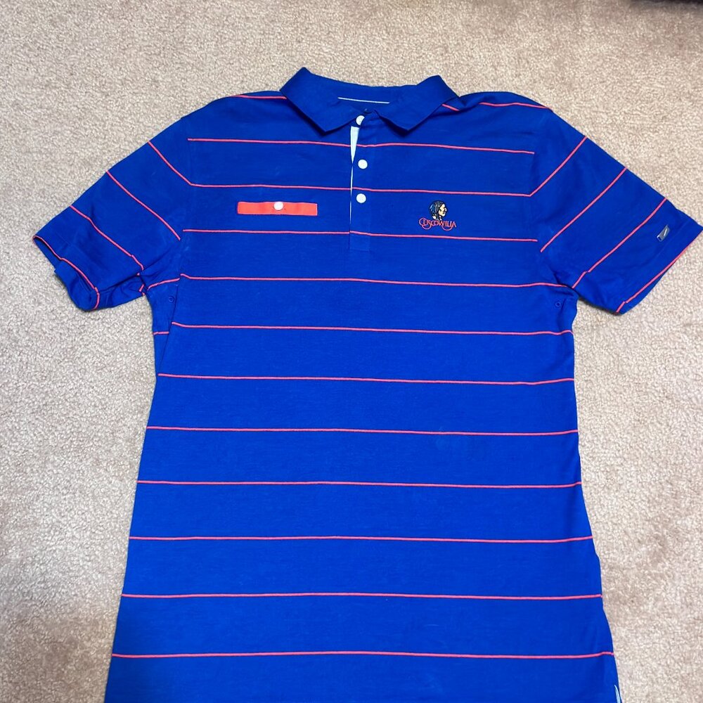 Mens Nike Ocean Blue Golf  Dri-Fit Shirt Sz-M "Cuscowilla"